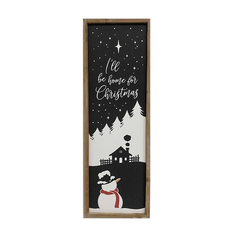 Snowman Christmas Sign
