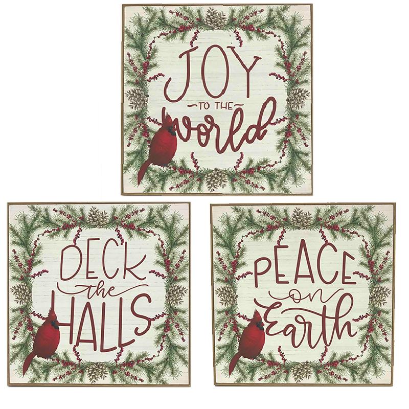 Festive Cardinal Wall Art-FINAL SALE