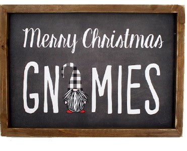 Merry Christmas Gnomies Sign