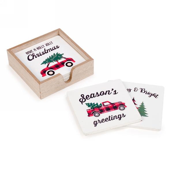 Plaid Truck Coasters