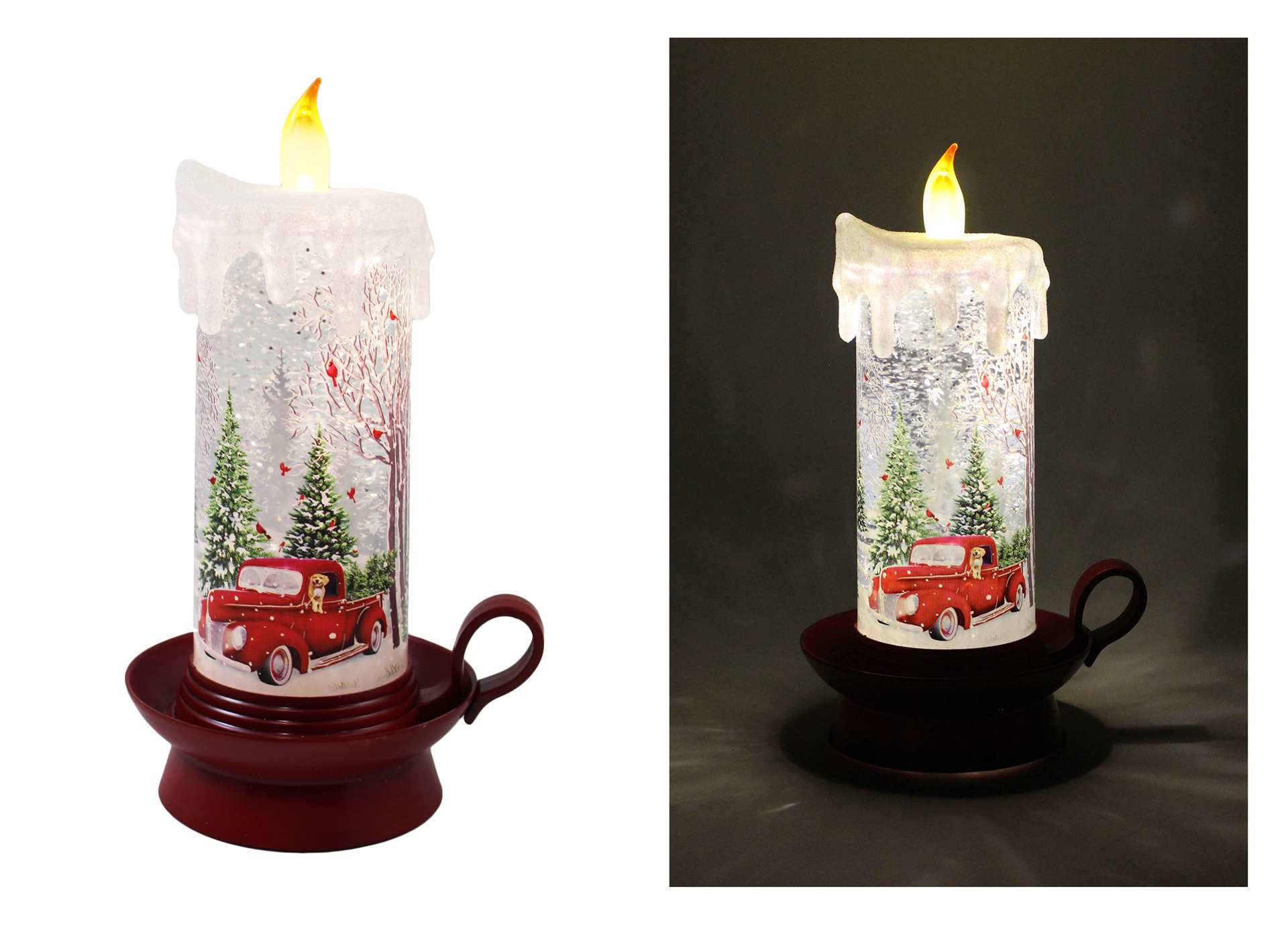 LED Water Spinning Candle