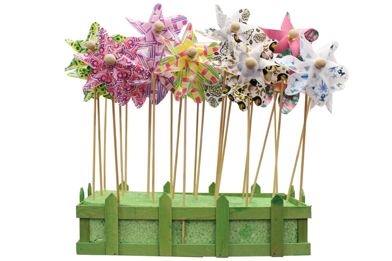 Mini Floral Windmills