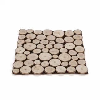 Small Square Wood Chips Placemat