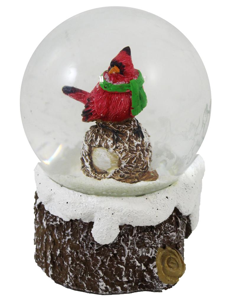 Cardinal Snow Globe