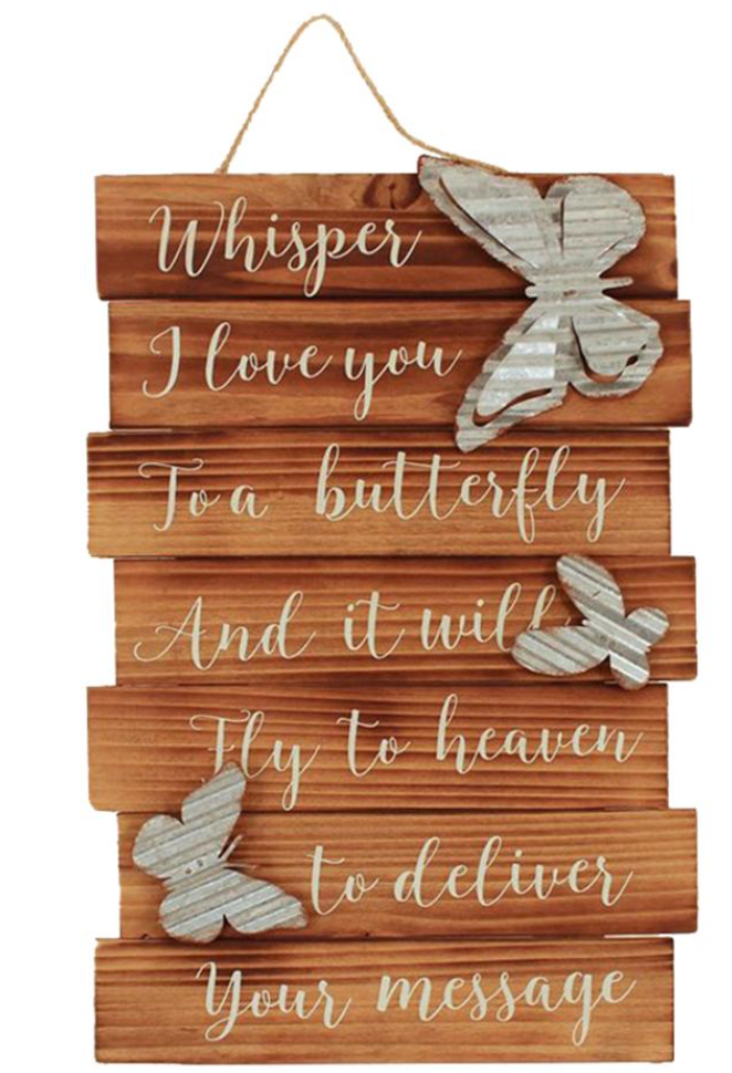 Butterfly Remembrance Sign