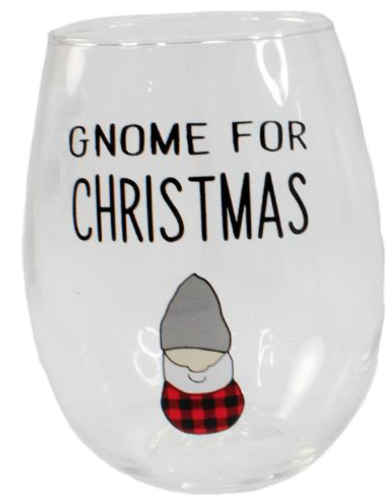 Gnome Wine Glass-Final Sale