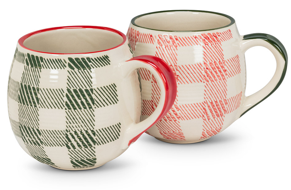 Plaid Ball Mug
