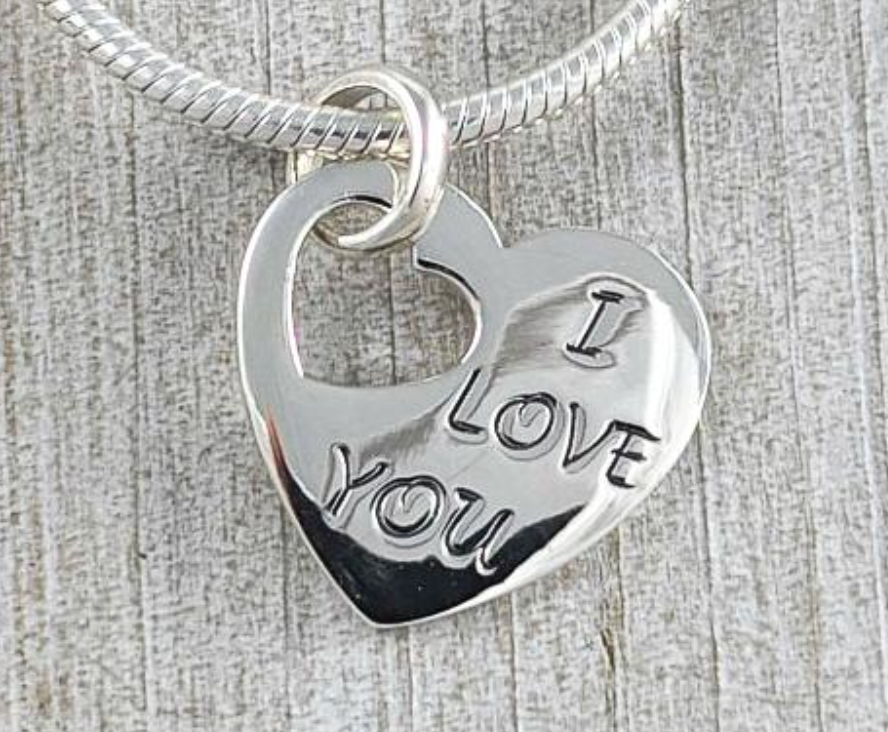I Love You Heart Pendant