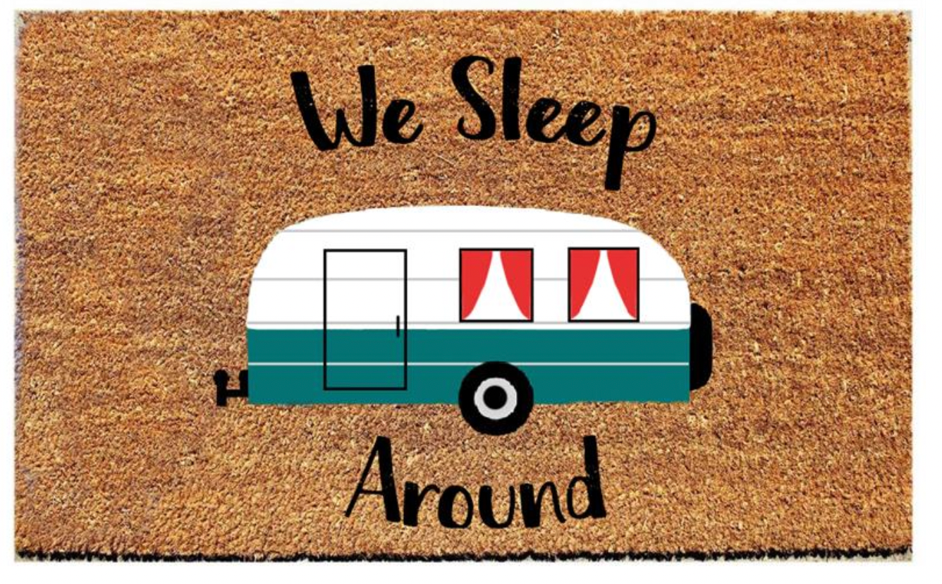 We Sleep Around Coir Mat