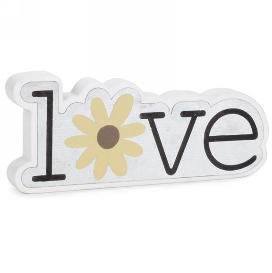 LOVE Decor with Yellow Flower