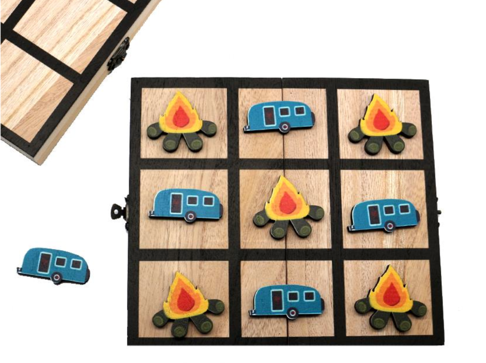 Happy Camper Travelling Tic Tac Toe Game