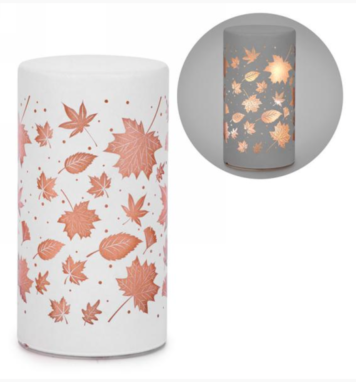 White Glass LED Lamp