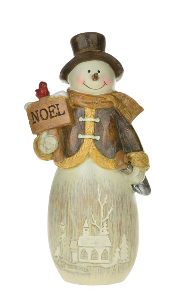 Wood Look Snowman