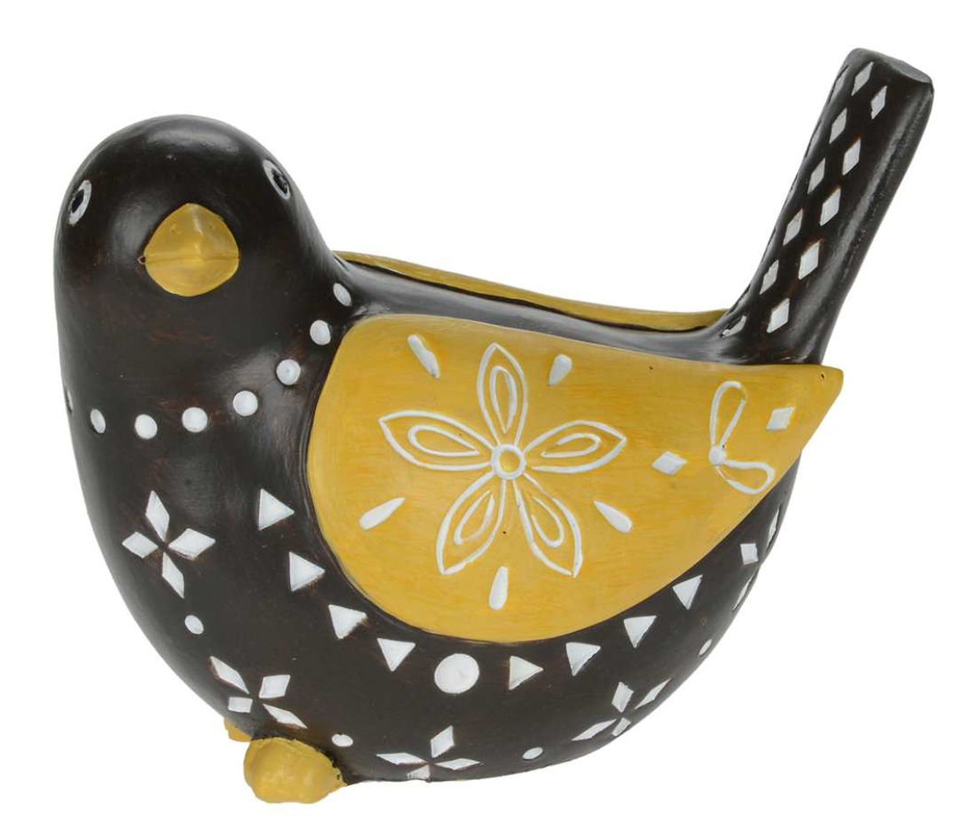 Brown and Yellow Pointelle Bird