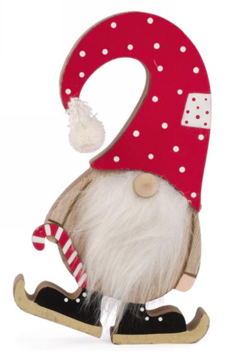 Wooden Gnome Decor