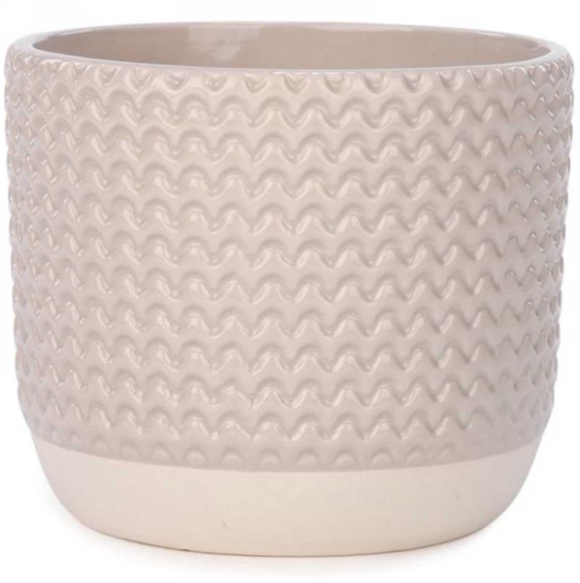 Beige Ceramic Planter