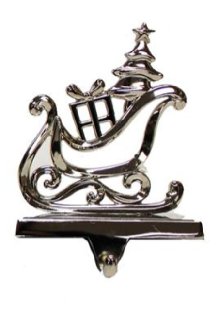 Shiny Chrome Stocking Hanger-FINAL SALE