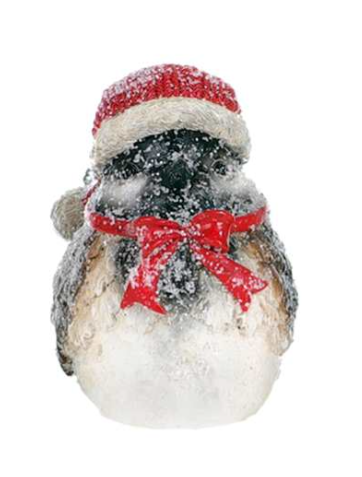 Chickadee With Santa Hat