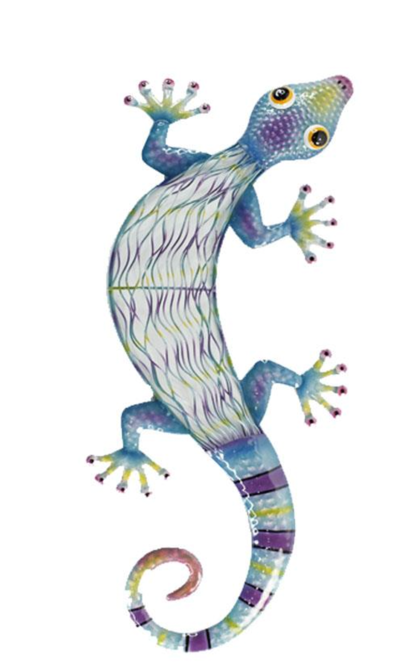 Gecko Wall Art-Blue