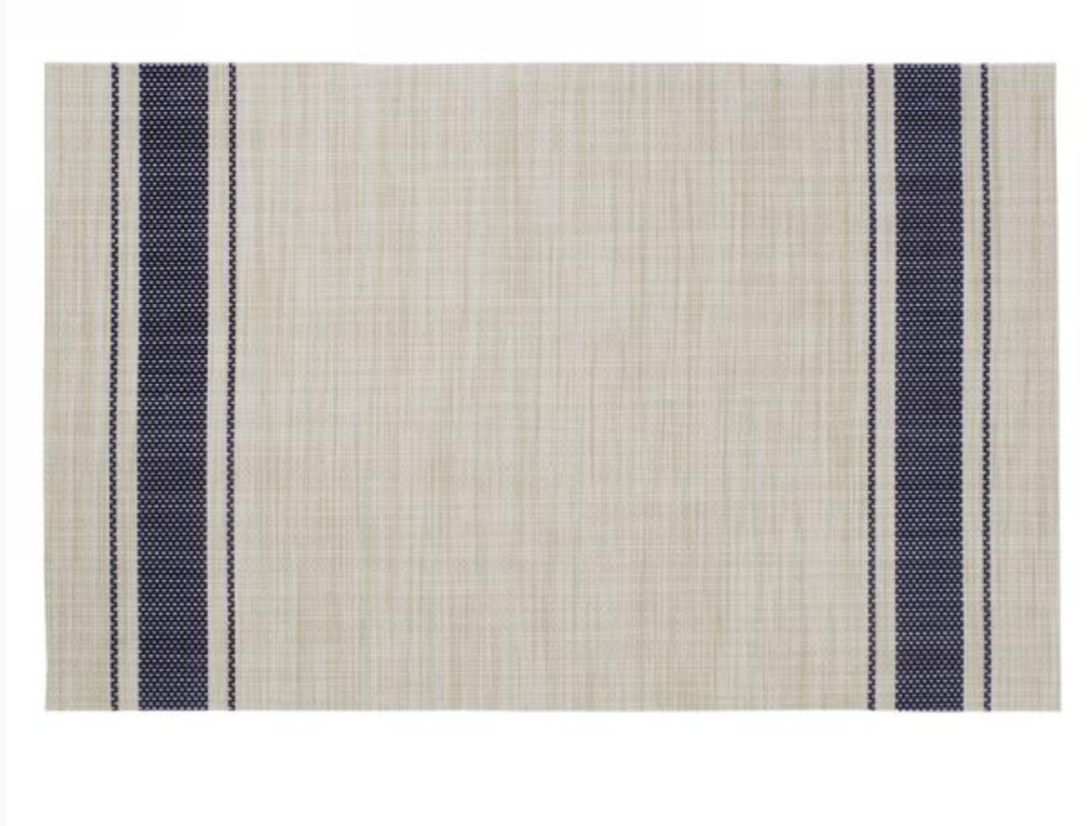 Dark Blue Striped Placemat