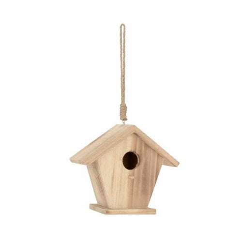 Natural Wood Birdhouse