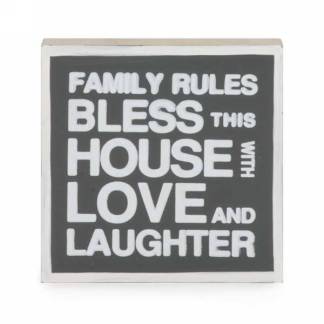 Family Rules Sign
