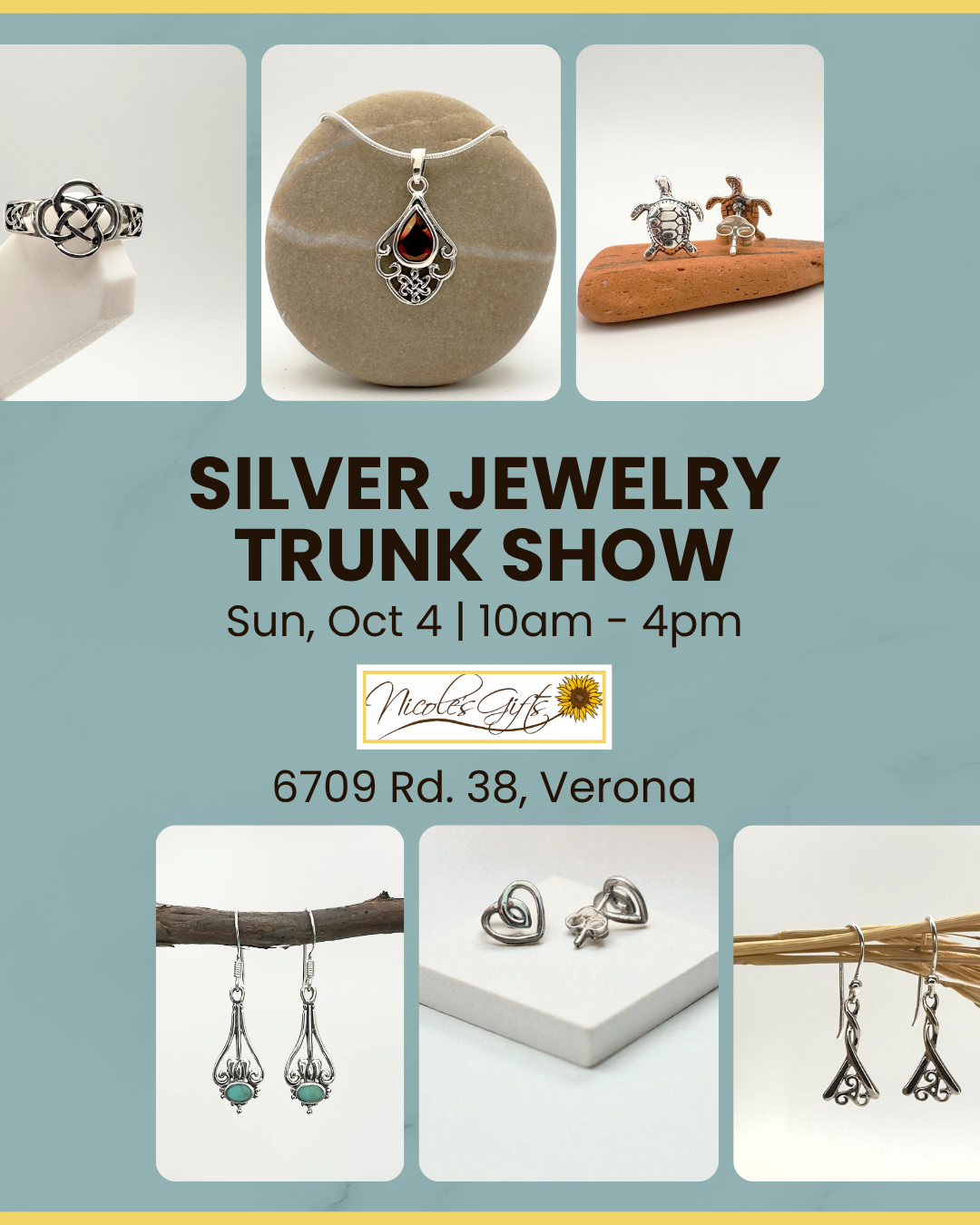Don't Miss Our Silver Jewelry Trunk Show – Sunday, October 4!
