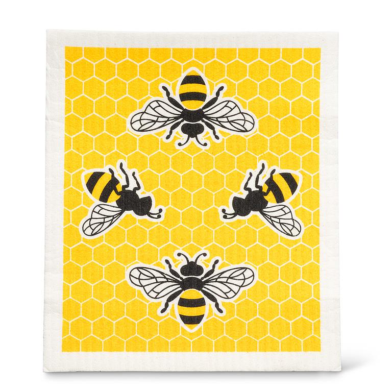 Bees Dishcloth and Kitchen Towel Set