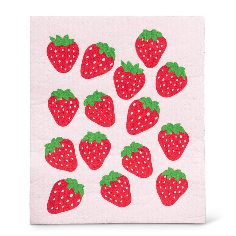 Strawberries Dishcloth and Kitchen Towel Set