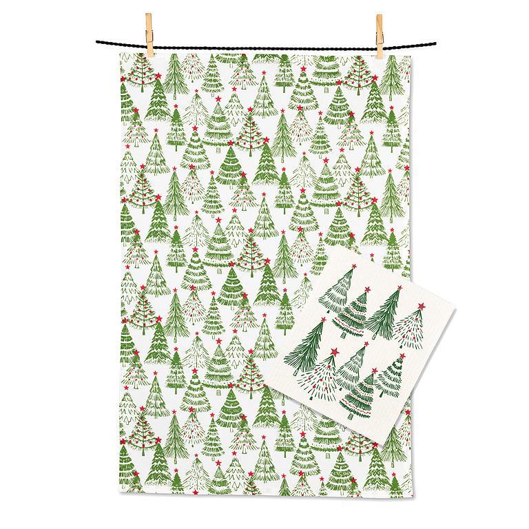 Winter Dishcloth & Kitchen Towel Set