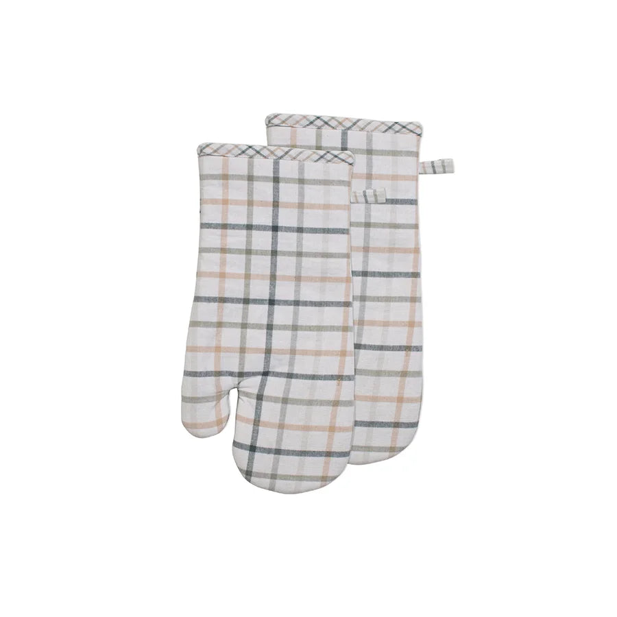 Catalina Check Oven Mitt Set of 2