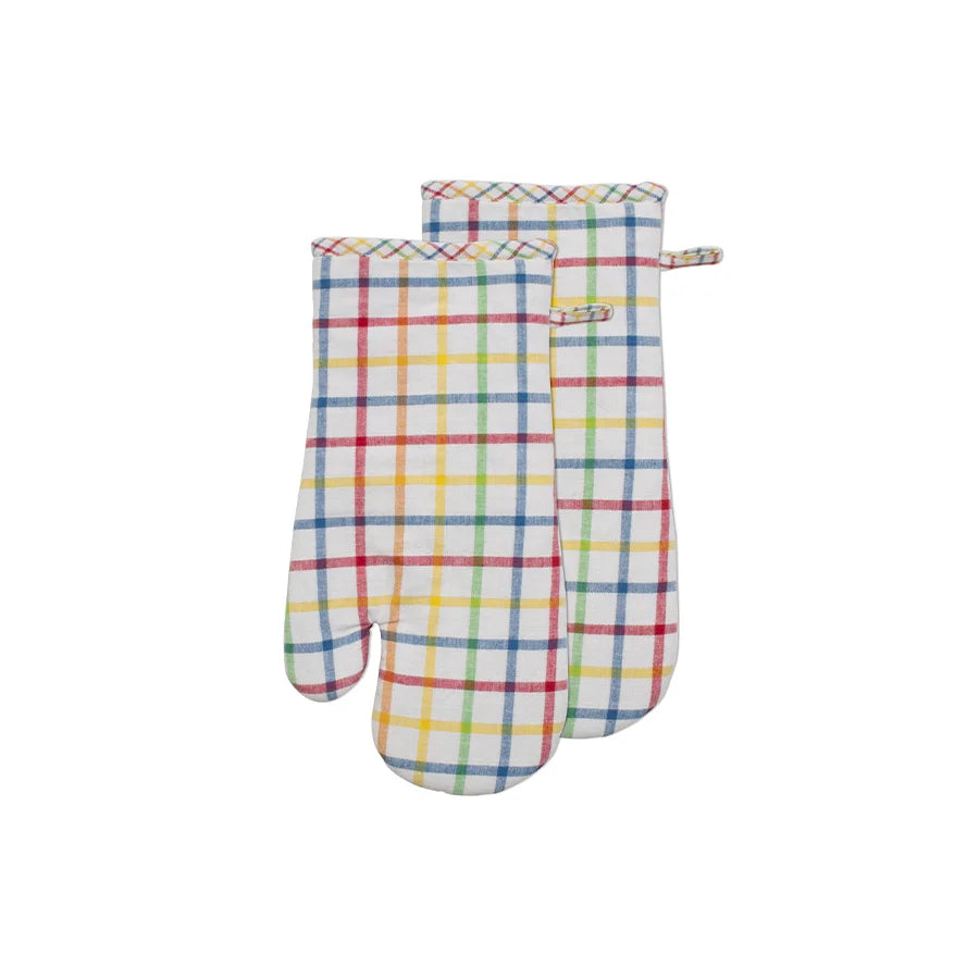 Catalina Check Oven Mitt Set of 2