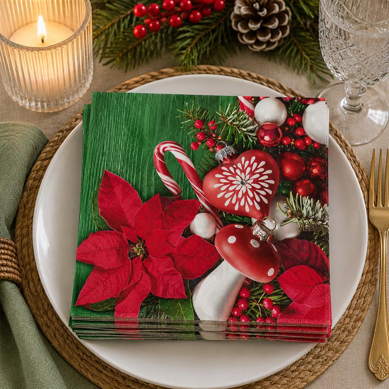 Holiday Paper Napkins: Christmas Goodies