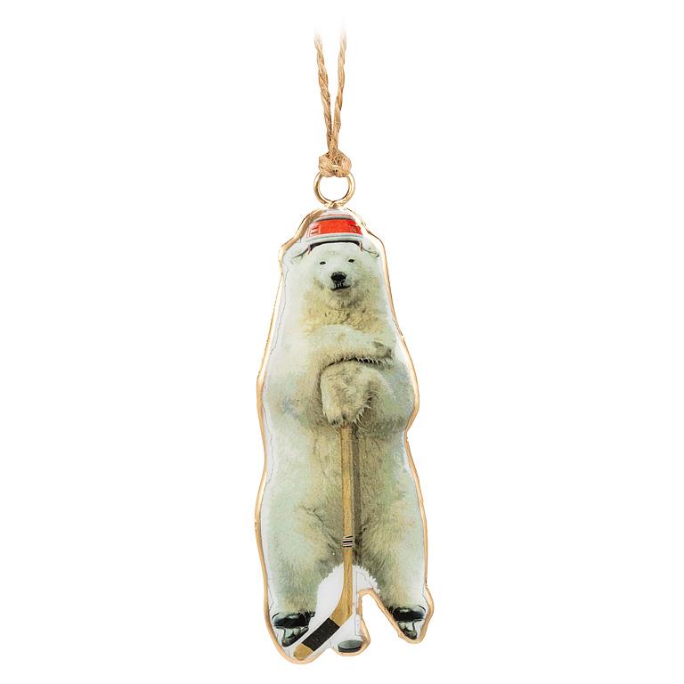 Polar Bearing Skating Ornament
