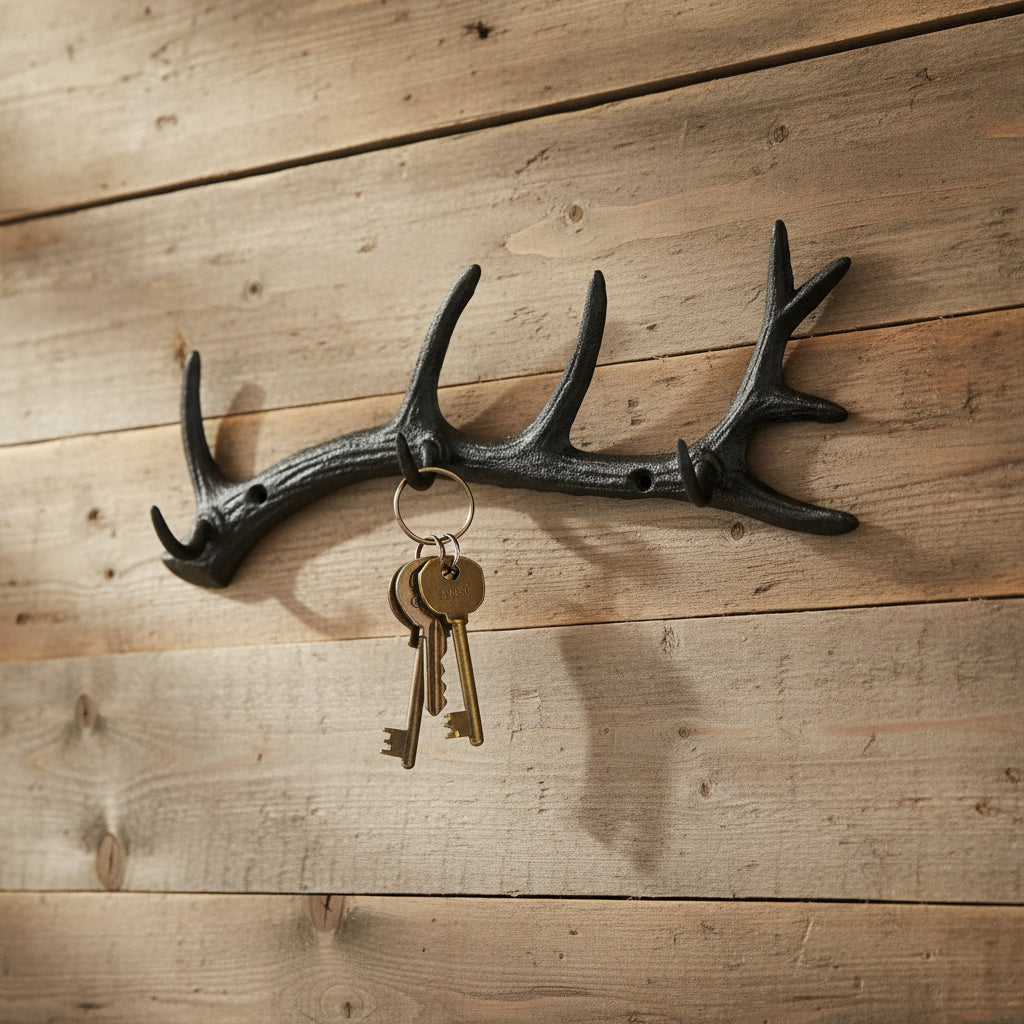 Cast Iron Antler Triple Hook