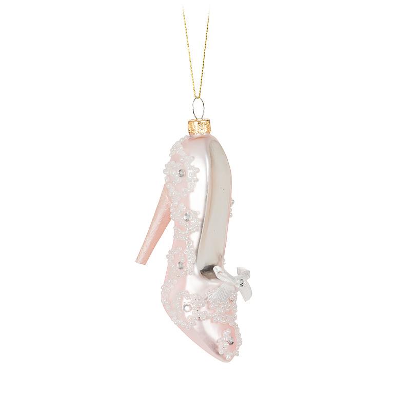 Fancy Pearl High Heel Shoe Ornament