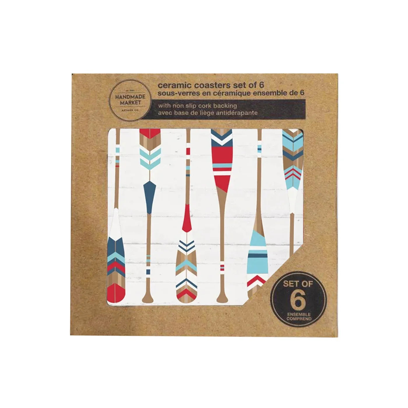 Paddle Coaster (Set of 6)