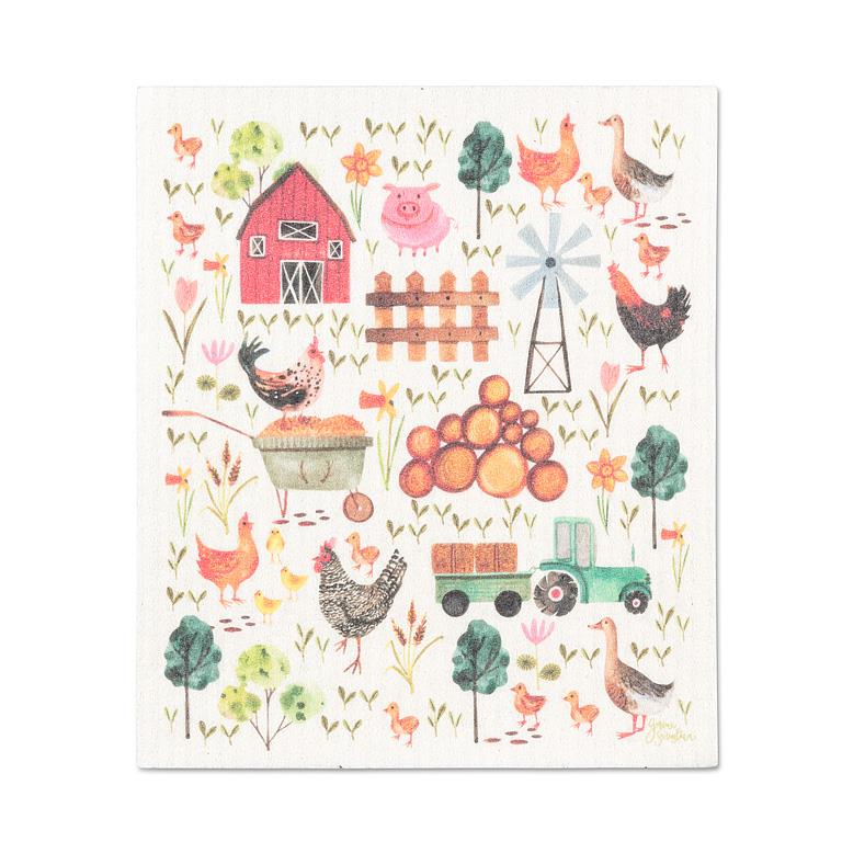 Farmyard Swedish Dish Cloth