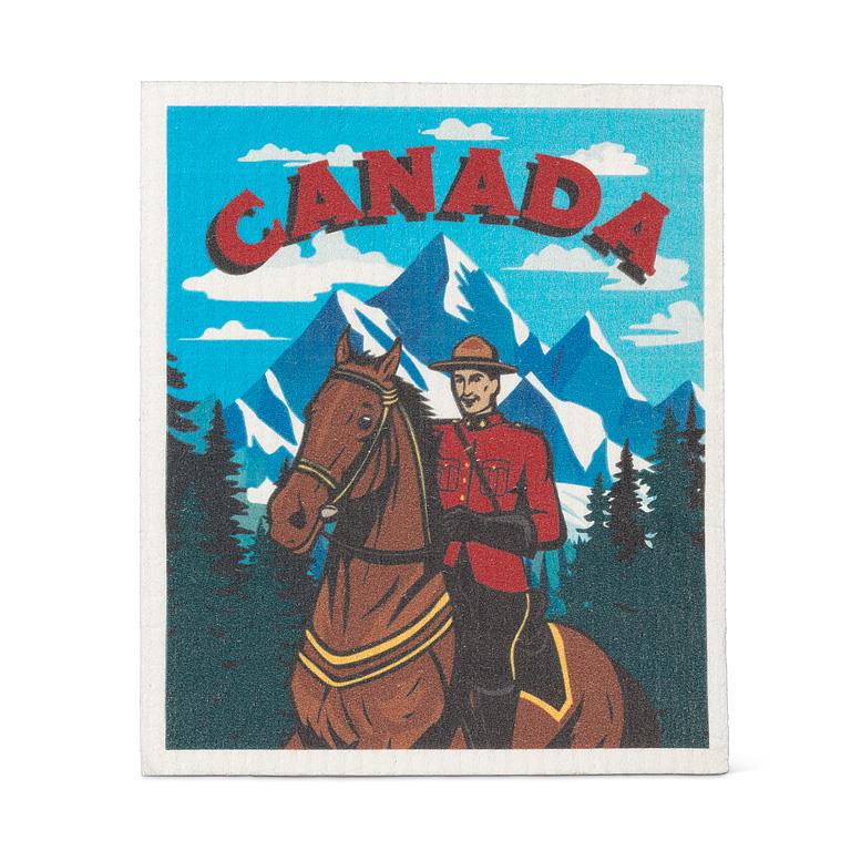 Canada Mountie Swedish Dish Cloth