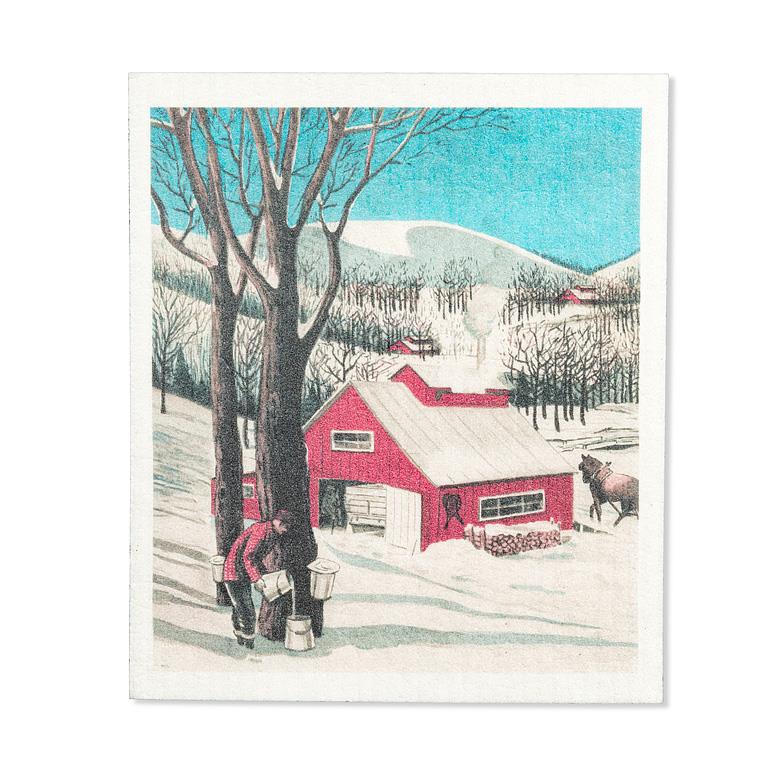 Maple Sugar Shack Dishcloth