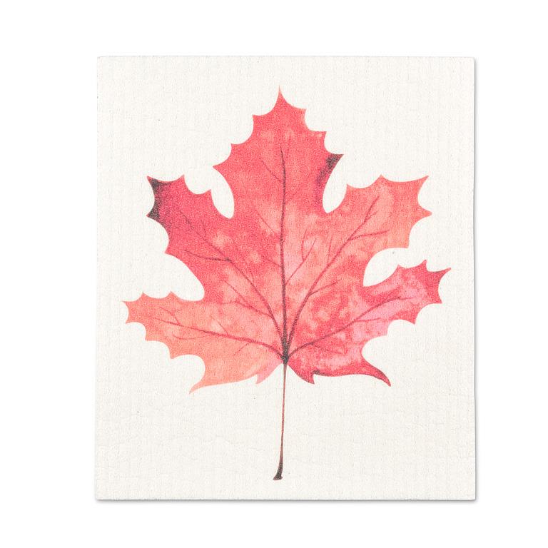 Single Maple Leaf Swedish Dish Cloth