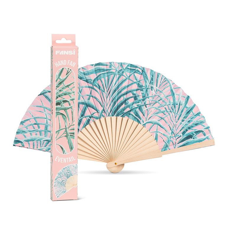 Wood & Cotton Hand Fan