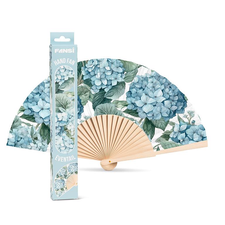 Wood & Cotton Hand Fan