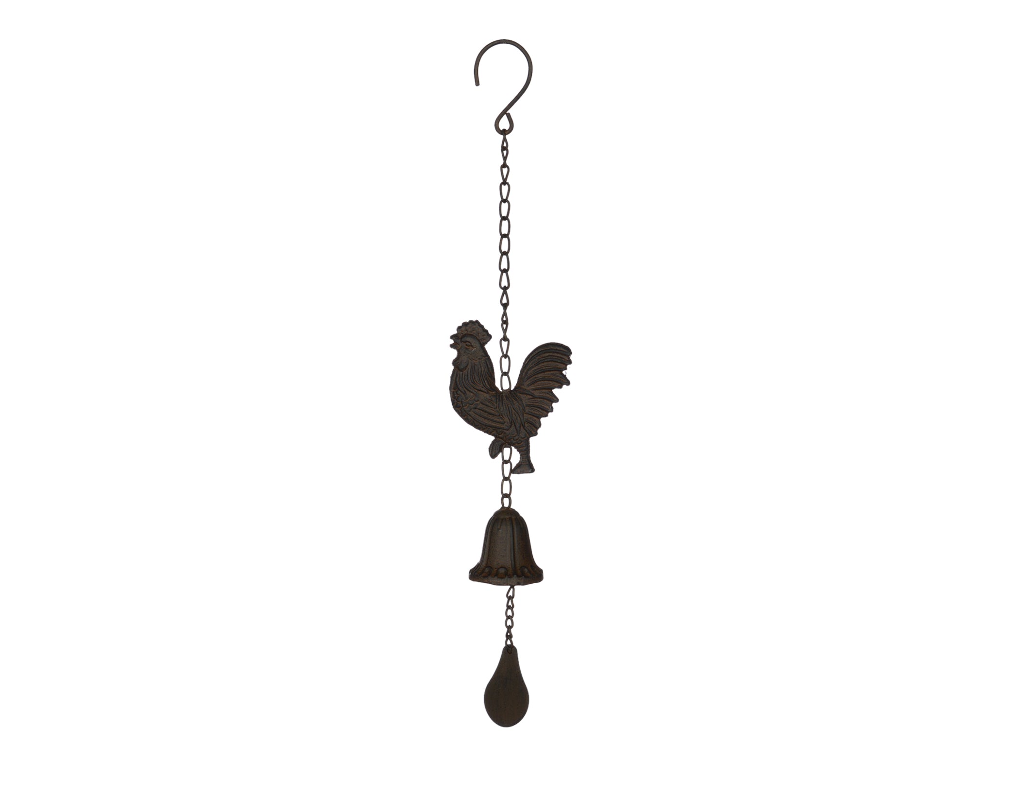 Cast Iron Rooster Wind Chime