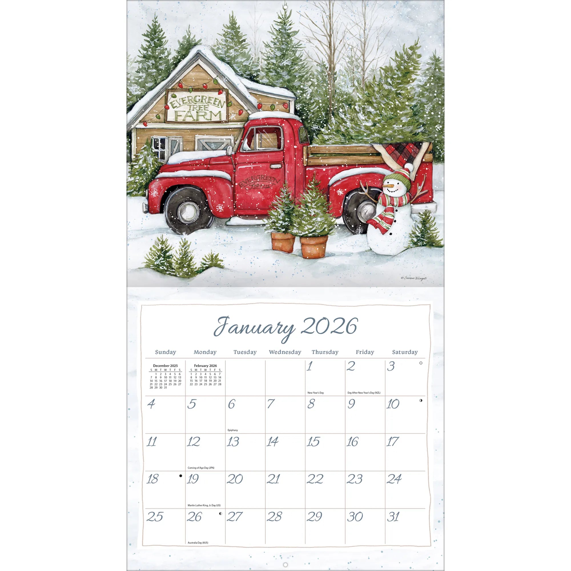 Lang Calendar: Truckin' Along 2026