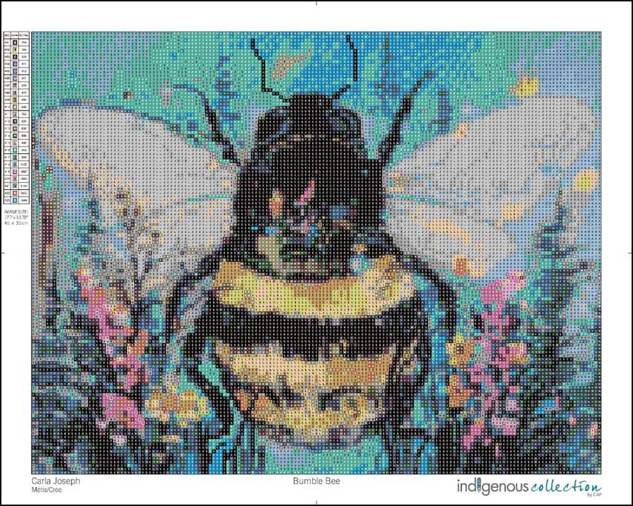 Indigenous Collection Diamond Art: Bumble Bee