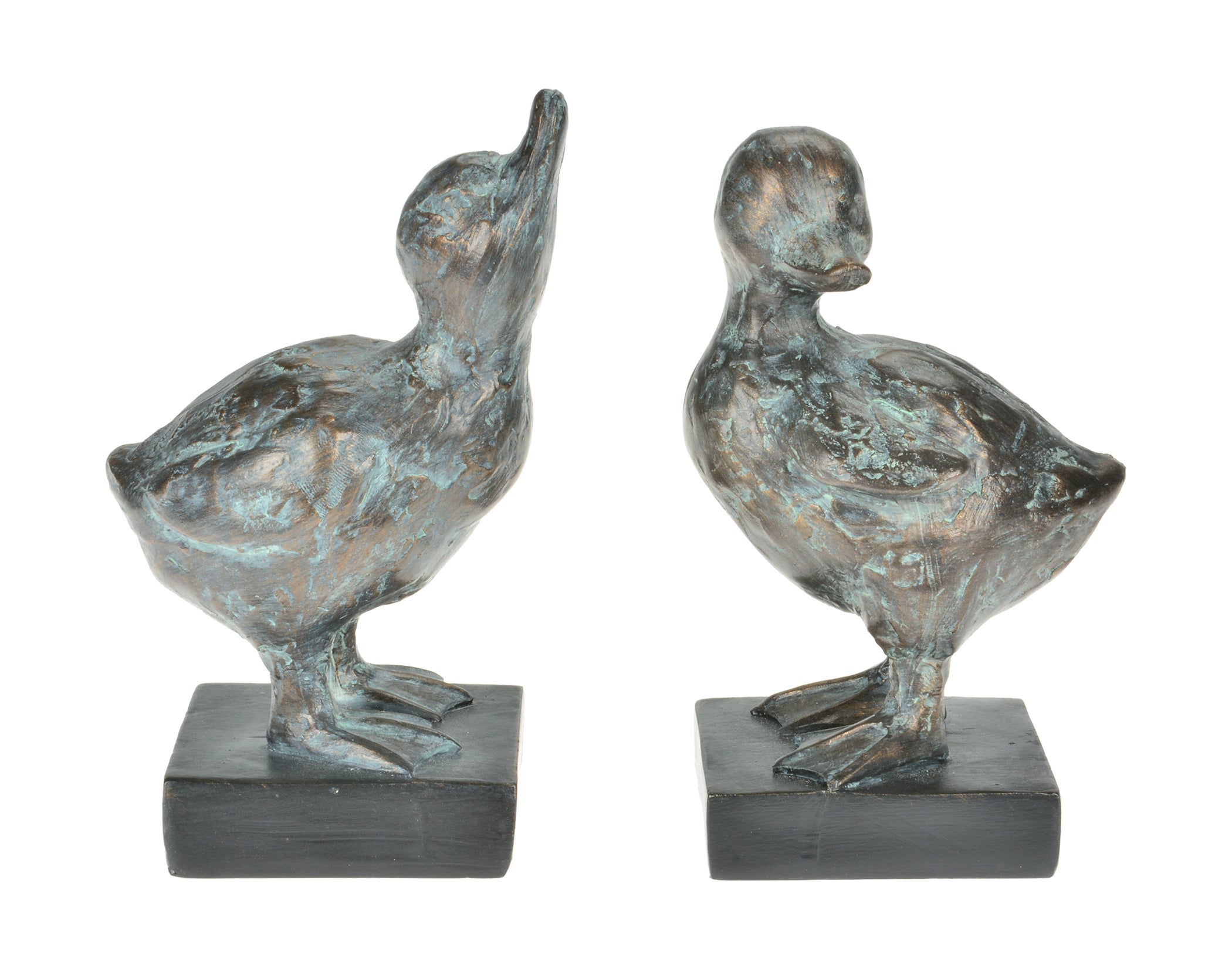 Bronze Goslings on Square Base