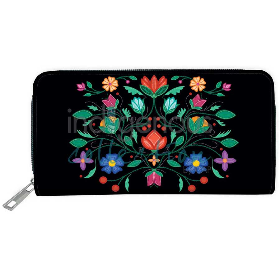 Indigenous Collection Embossed Wallet: Petals of Ancestry
