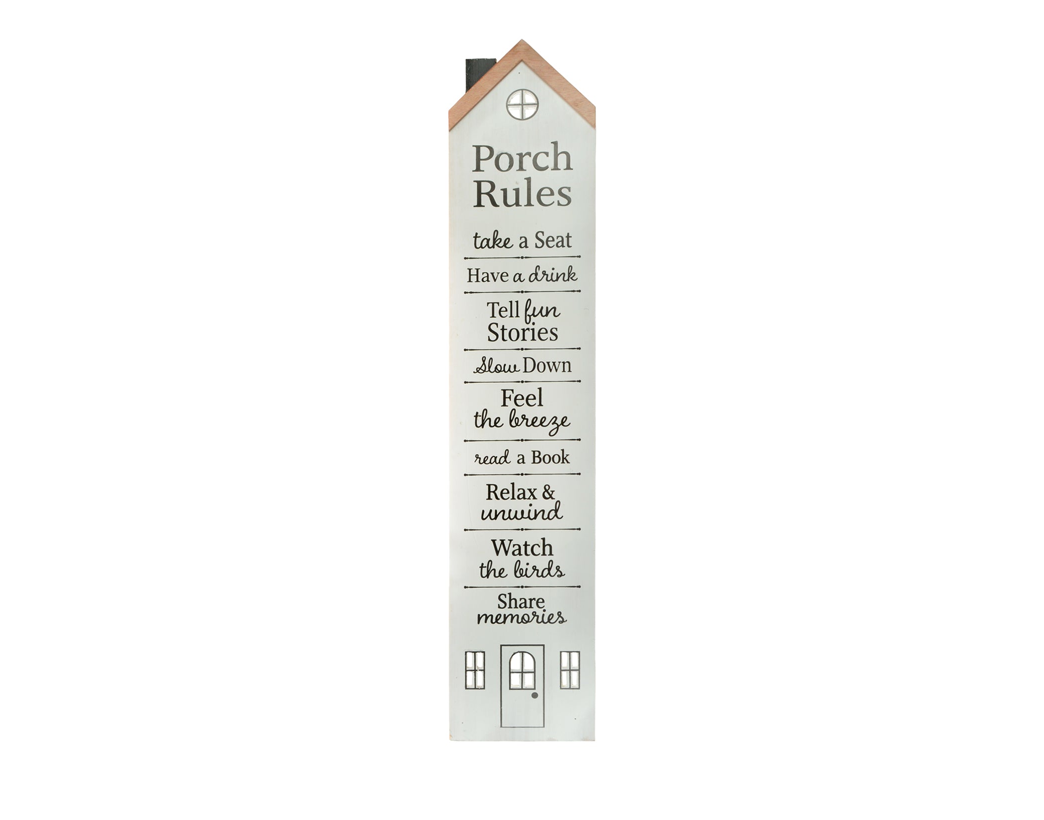 Porch Rules Sign