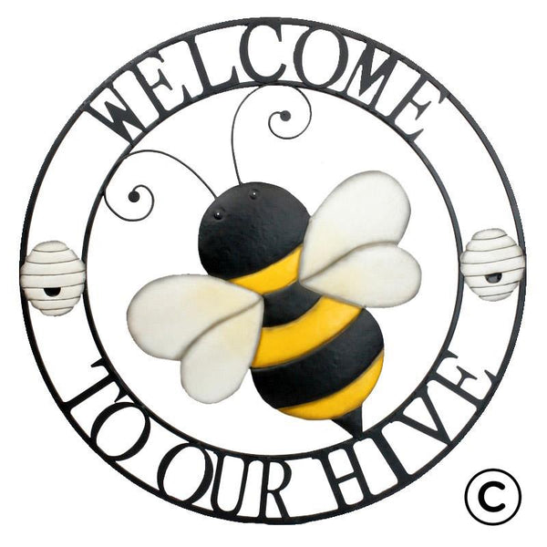 Welcome to Our Hive-Used as Outdoor Display